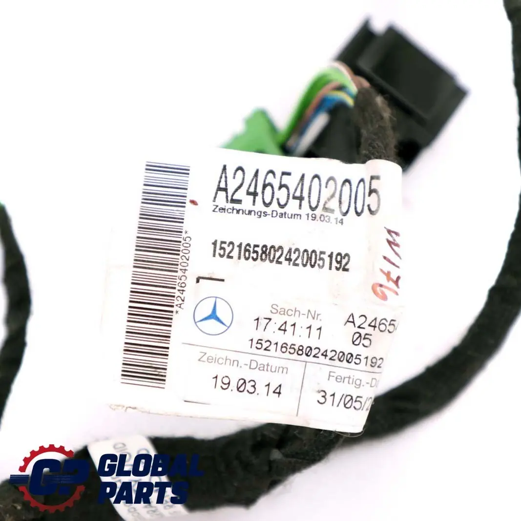  Mercedes-Benz A W176 Front Right Door Cable Wiring Loom Harness O/S - SKU rhd-A2465402005 - Part number A2465402005