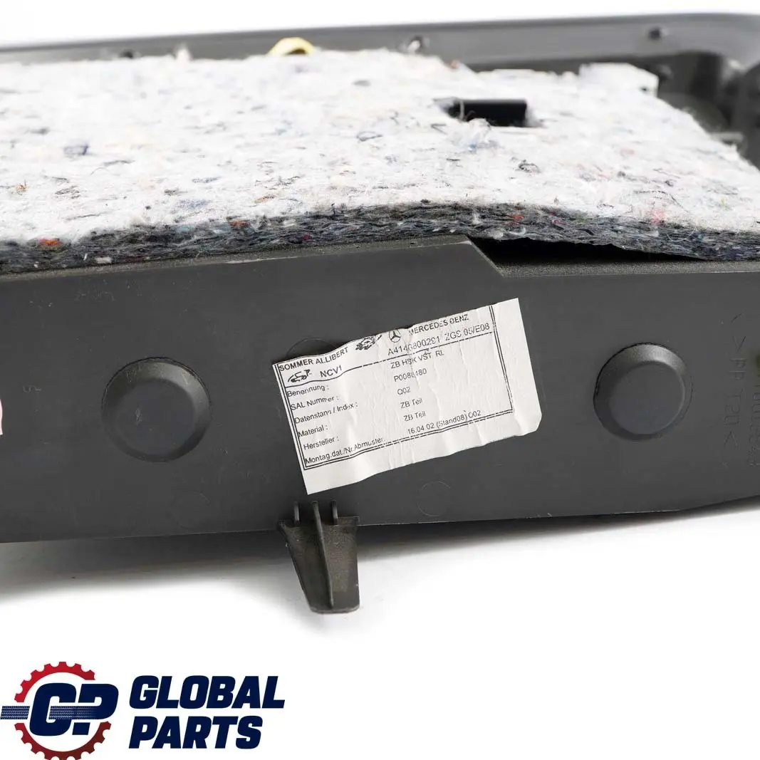  Mercedes-Benz Vaneo W414 Black Storage Compartment Glove Box Cover - SKU rhd-A4146800298 - Part number A4146800298