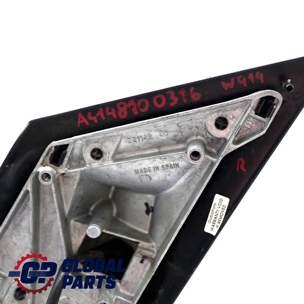 Mercedes-Benz Vaneo W414 Right O/S Base Outside Wing Mirror to with Part number A4148100316 Mercedes-Benz Vaneo W414 Right O/S Base Outside Wing Mirror - SKU rhd-A4148100316 - Part number A4148100316