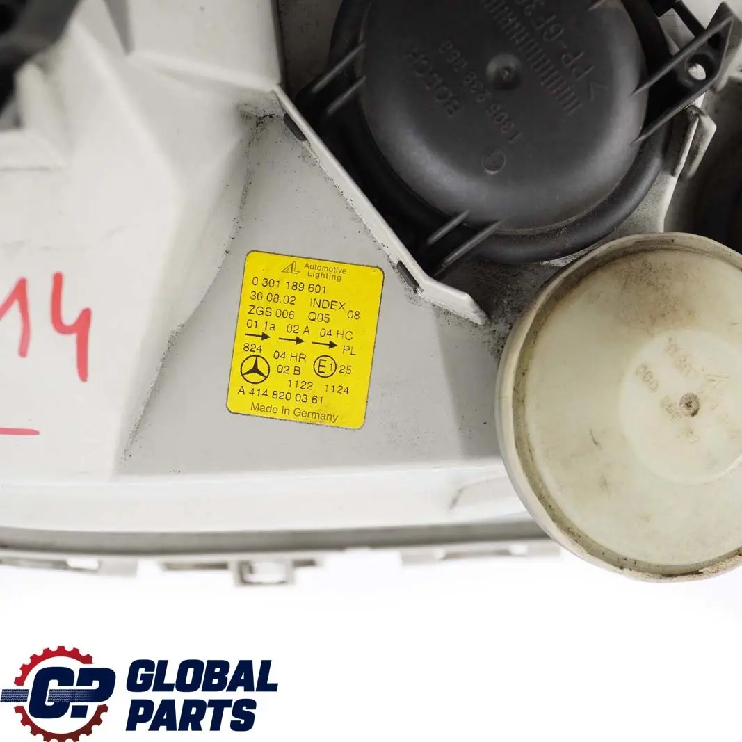 Mercedes-Benz Vaneo W414 Headlight Headlamp Front Lamp Left N/S to with Part number A4148200361 Mercedes-Benz Vaneo W414 Headlight Headlamp Front Lamp Left N/S - SKU rhd-A4148200361 - Part number A4148200361