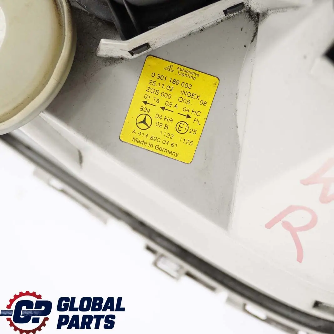 Mercedes-Benz Vaneo W414 Headlight Headlamp Front Lamp Right O/S to with Part number A4148200461 Mercedes-Benz Vaneo W414 Headlight Headlamp Front Lamp Right O/S - SKU rhd-A4148200461 - Part number A4148200461