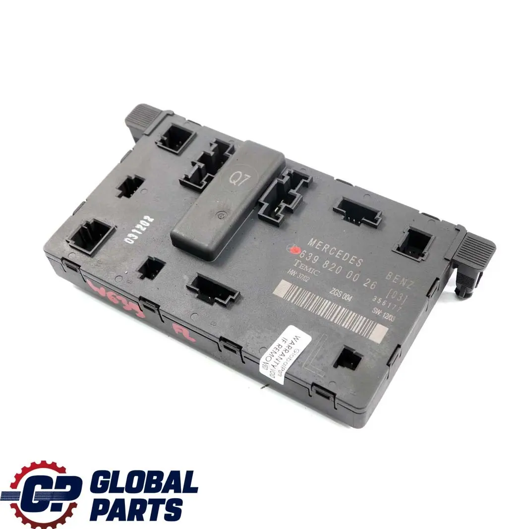  Mercedes-Benz Vito Viano W639 Front Left Door N/S Control Module - SKU rhd-A6398200026 - Part number A6398200026