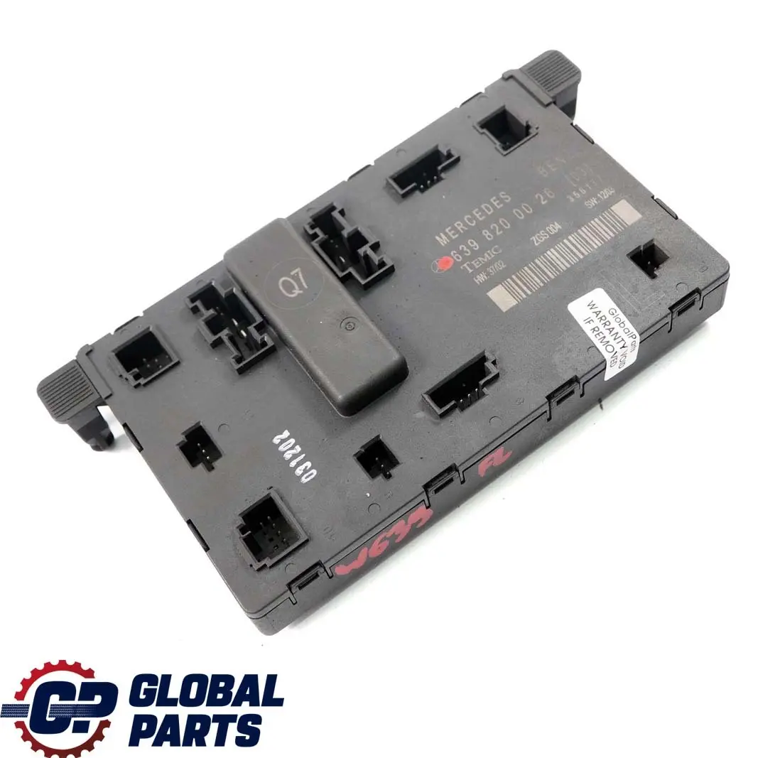  Mercedes-Benz Vito Viano W639 Front Left Door N/S Control Module - SKU rhd-A6398200026 - Part number A6398200026