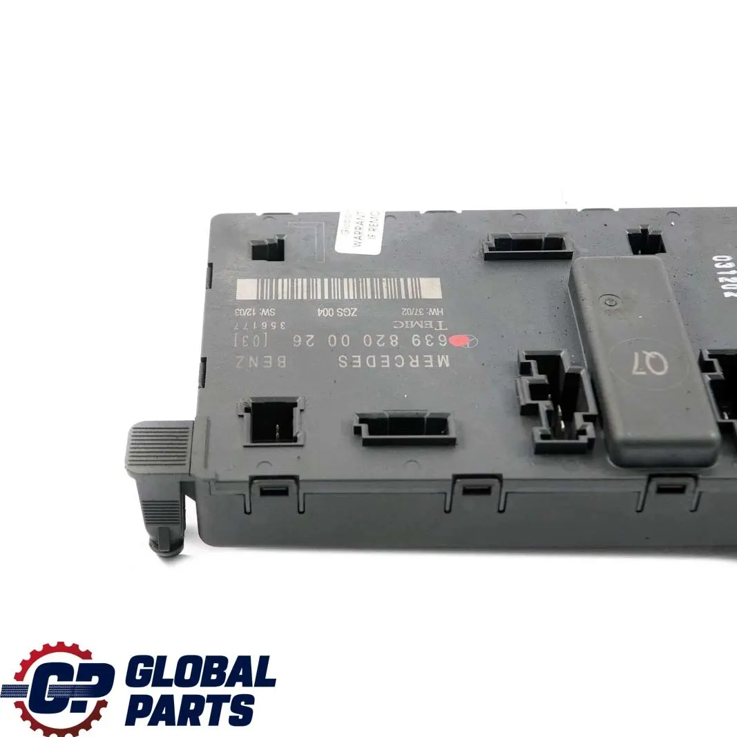 Mercedes-Benz Vito Viano W639 Front Left Door N/S Control Module to with Part number A6398200026 Mercedes-Benz Vito Viano W639 Front Left Door N/S Control Module - SKU rhd-A6398200026 - Part number A6398200026