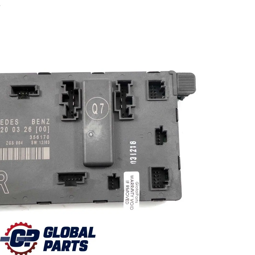  Mercedes-Benz Vito Viano W639 Front Right Door O/S Control Module - SKU rhd-A6398200326 - Part number A6398200326