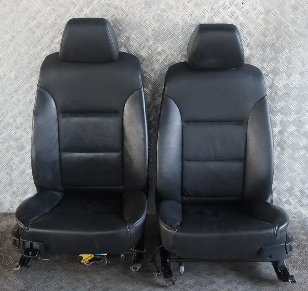 Leather Interior Seats With Door Cards to BMW 5 Series Black with Part number e60 BMW 5 Series Black Leather Interior Seats With Door Cards - SKU rhd-E60 Black Leather Seats - Part number e60
