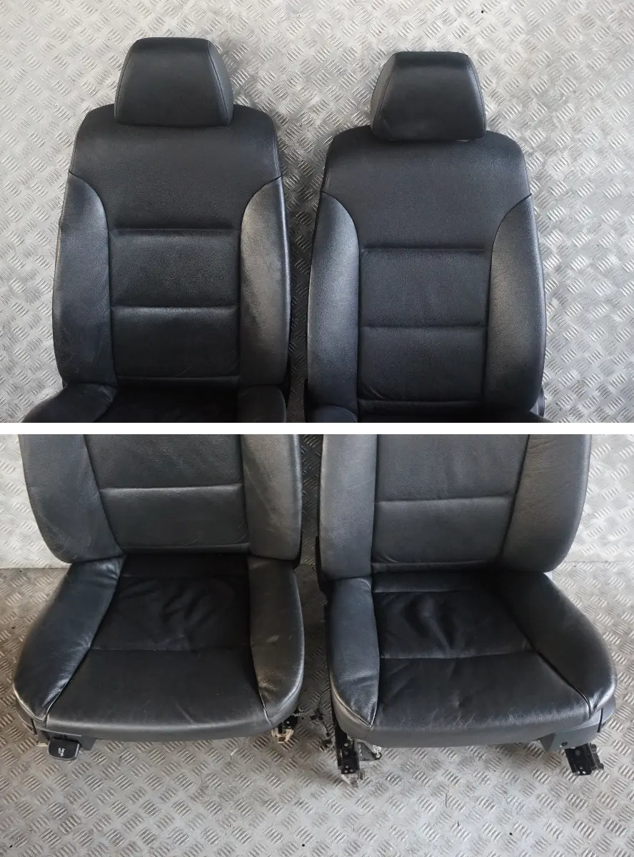 Leather Interior Seats With Door Cards to BMW 5 Series Black with Part number e60 BMW 5 Series Black Leather Interior Seats With Door Cards - SKU rhd-E60 Black Leather Seats - Part number e60