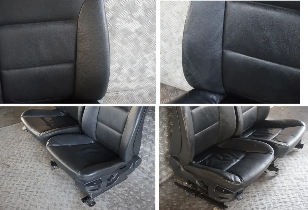 Leather Interior Seats With Door Cards to BMW 5 Series Black with Part number e60 BMW 5 Series Black Leather Interior Seats With Door Cards - SKU rhd-E60 Black Leather Seats - Part number e60