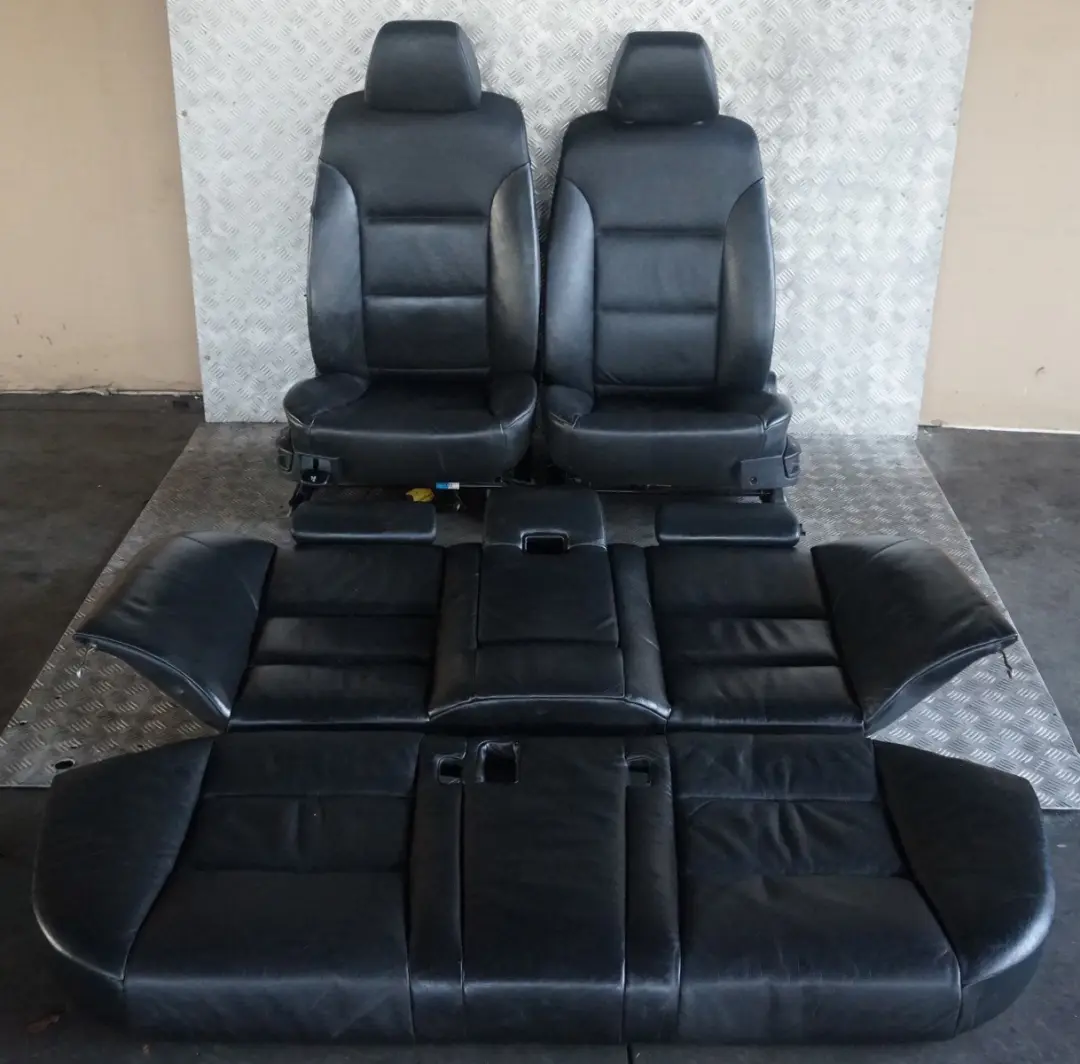 BMW 5 Series Black Leather Interior Seats With Door Cards - SKU rhd-E60 Black Leather Seats - Part number e60