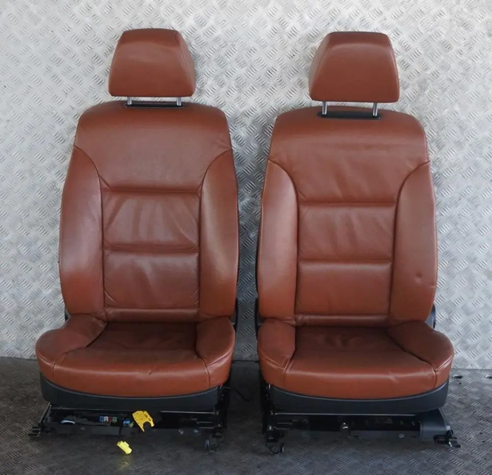BMW 5 Series Touring Brown Leather Interior Seats With Door Cards Memory - SKU rhd-E61 Brown Leather Seats (LCRK) - Part number E61