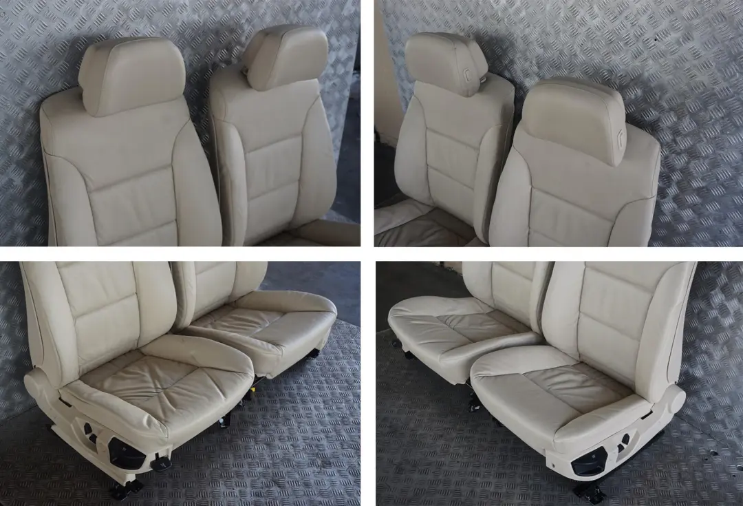 Creambeige Cream Beige Leather Interior Seats Door Cards to BMW LCI Touring with Part number E61 BMW LCI Touring Creambeige Cream Beige Leather Interior Seats Door Cards - SKU rhd-E61 LCI Creambeige Leather Seats (LCGE) - Part number E61