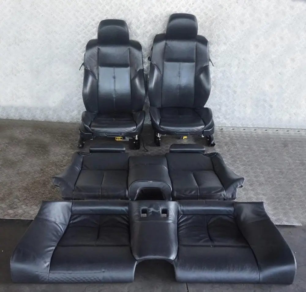 Leather Interior Seats Memory with Door Cards to BMW 6 Series M Sport Black with Part number E63 BMW 6 Series M Sport Black Leather Interior Seats Memory with Door Cards - SKU rhd-E63 M Sport Black Leather Seats Memory - Part number E63