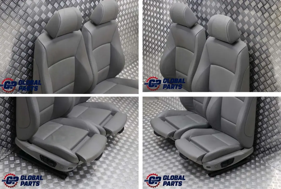 BMW M Sport Grey Leather Interior Seats with Airbag and Door Cards Memory - SKU rhd-E90 M Sport Seats Grey Leather - Part number E90
