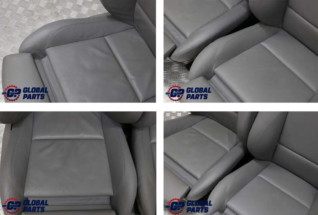 BMW M Sport Grey Leather Interior Seats with Airbag and Door Cards Memory - SKU rhd-E90 M Sport Seats Grey Leather - Part number E90