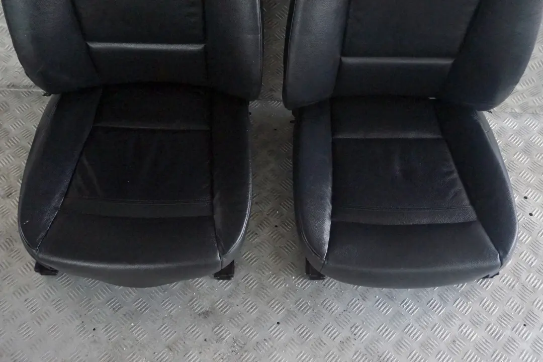 BMW 3 Series Heated Black Leather Interior Electric Memory Seats Door Cards - SKU rhd-E92 Black Leather Seats Heated Memory - Part number E92