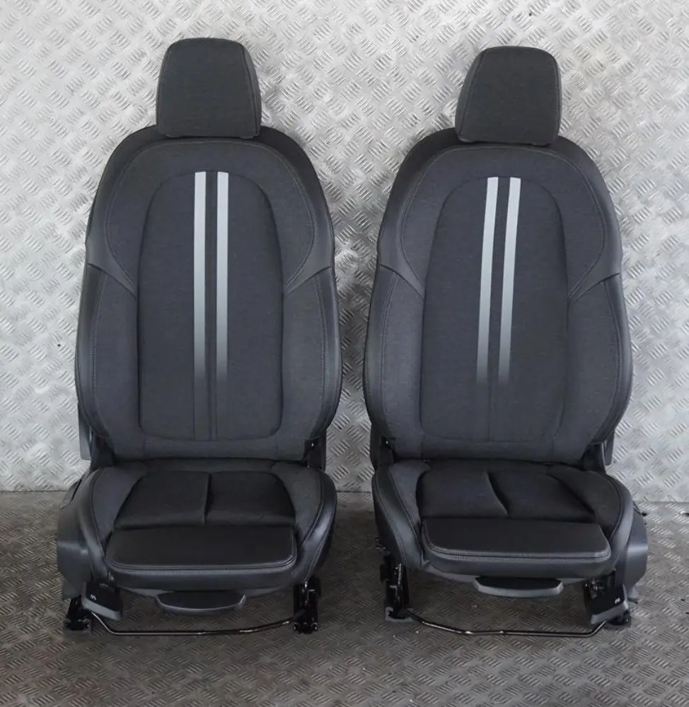 Cloth / Leather Interior Seats Anthracite With Door Cards to BMW 1 Series Sport with Part number F40 BMW 1 Series Sport Cloth / Leather Interior Seats Anthracite With Door Cards - SKU rhd-F40 Sport Black Leather / Cloth Seats (GGAT) - Part number F40