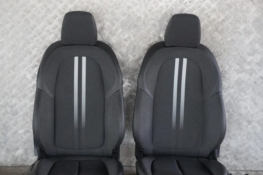 Cloth / Leather Interior Seats Anthracite With Door Cards to BMW 1 Series Sport with Part number F40 BMW 1 Series Sport Cloth / Leather Interior Seats Anthracite With Door Cards - SKU rhd-F40 Sport Black Leather / Cloth Seats (GGAT) - Part number F40