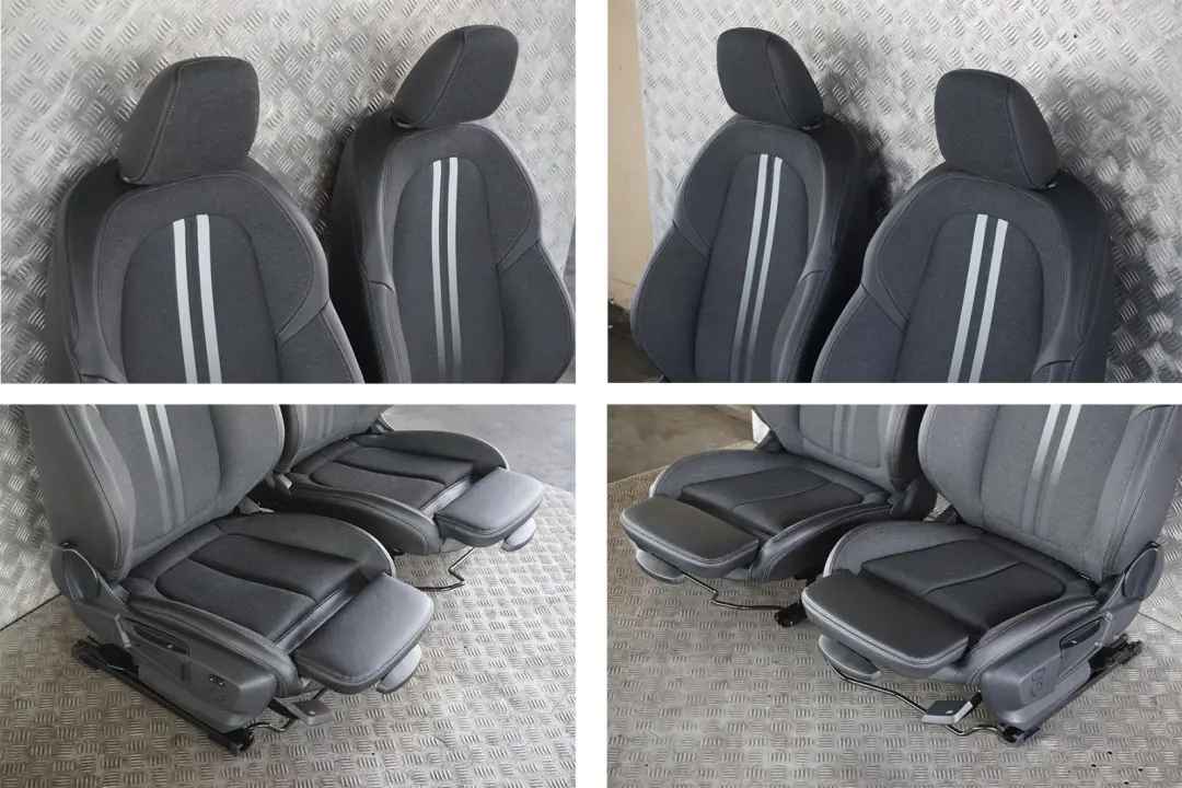 Cloth / Leather Interior Seats Anthracite With Door Cards to BMW 1 Series Sport with Part number F40 BMW 1 Series Sport Cloth / Leather Interior Seats Anthracite With Door Cards - SKU rhd-F40 Sport Black Leather / Cloth Seats (GGAT) - Part number F40