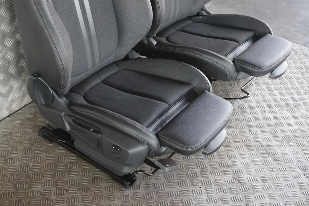 Cloth / Leather Interior Seats Anthracite With Door Cards to BMW 1 Series Sport with Part number F40 BMW 1 Series Sport Cloth / Leather Interior Seats Anthracite With Door Cards - SKU rhd-F40 Sport Black Leather / Cloth Seats (GGAT) - Part number F40