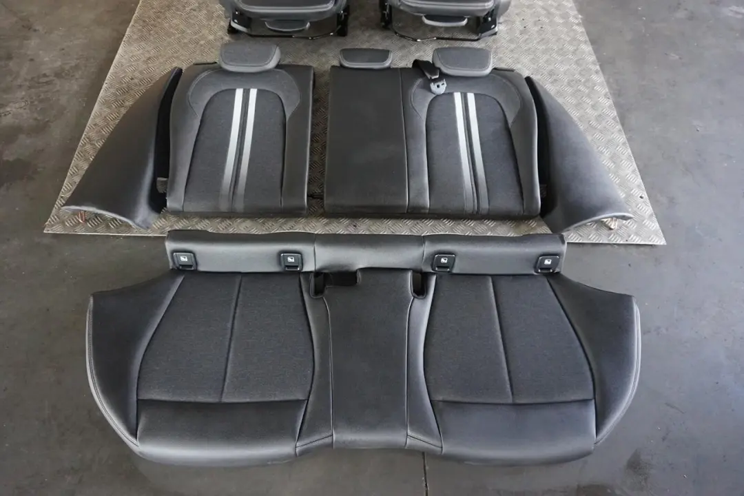 Cloth / Leather Interior Seats Anthracite With Door Cards to BMW 1 Series Sport with Part number F40 BMW 1 Series Sport Cloth / Leather Interior Seats Anthracite With Door Cards - SKU rhd-F40 Sport Black Leather / Cloth Seats (GGAT) - Part number F40
