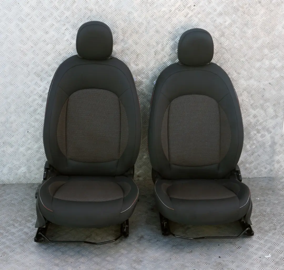 Cloth Interior Seats Fabric Firework Carbon Black to BMW Mini Cooper One F56 with Part number F56 Cloth Firework Seats BMW Mini Cooper One F56 Cloth Interior Seats Fabric Firework Carbon Black - SKU rhd-F56 Cloth Firework Seats - Part number F56 Cloth Firework Seats
