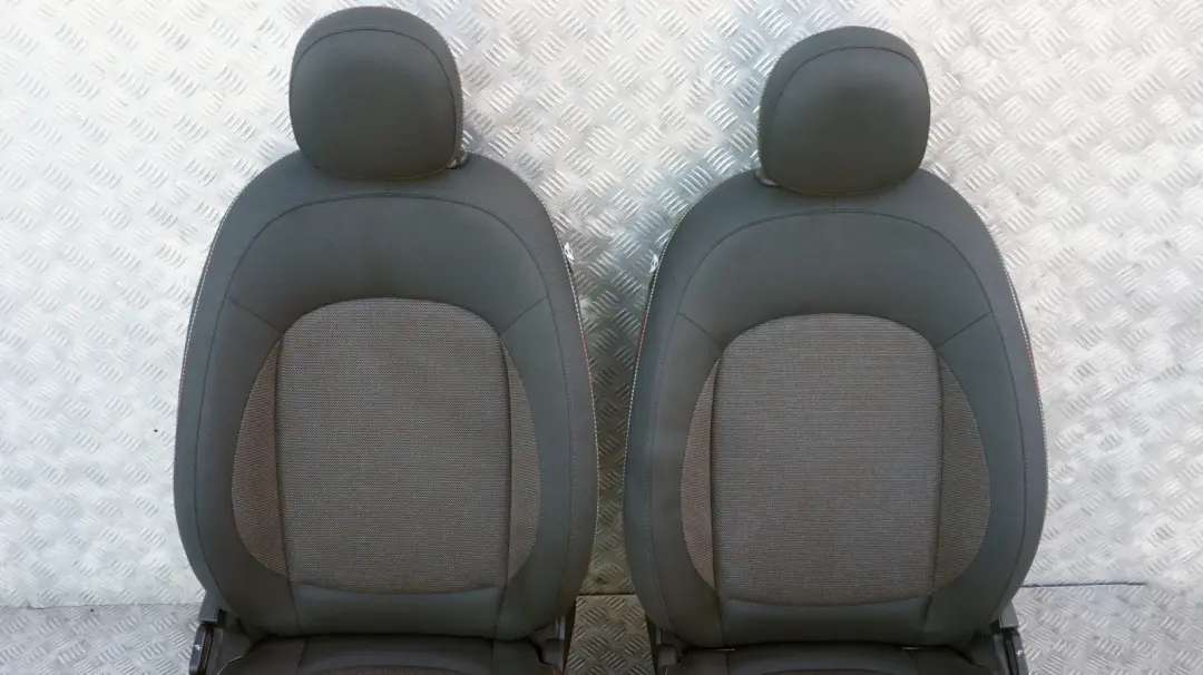 Cloth Interior Seats Fabric Firework Carbon Black to BMW Mini Cooper One F56 with Part number F56 Cloth Firework Seats BMW Mini Cooper One F56 Cloth Interior Seats Fabric Firework Carbon Black - SKU rhd-F56 Cloth Firework Seats - Part number F56 Cloth Firework Seats