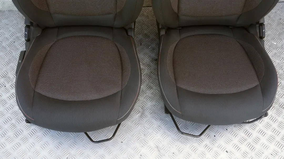 Cloth Interior Seats Fabric Firework Carbon Black BMW Mini Cooper One F56 - SKU rhd-F56 Cloth Firework Seats - Part number F56 Cloth Firework Seats
