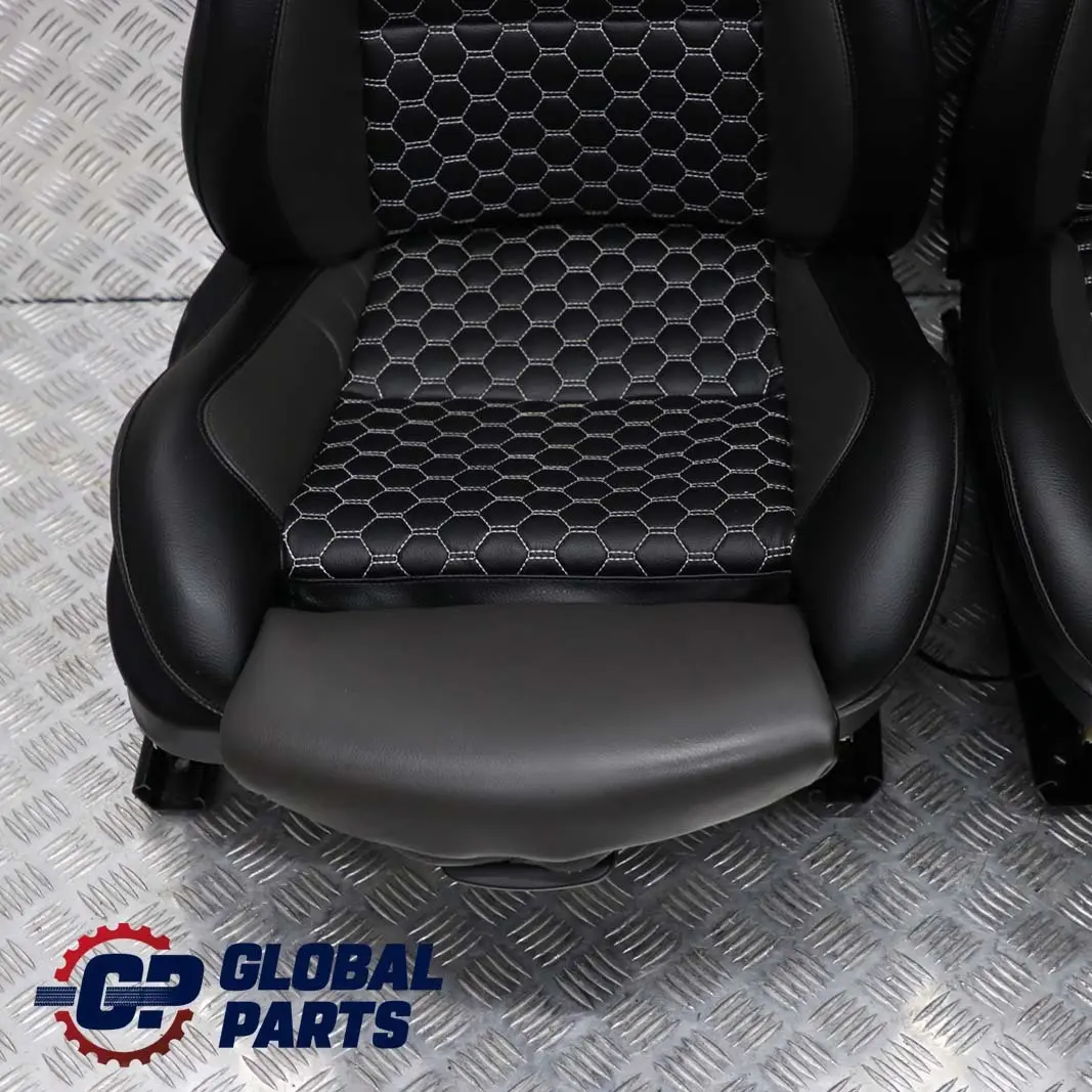 BMW Z4 M Sport Heated Black / Dark Grey Leather Front Left Right N/O/S Seats Seat Electric Memory RHD - SKU rhd-Z4 E85 M Sport Seats - Part number E85