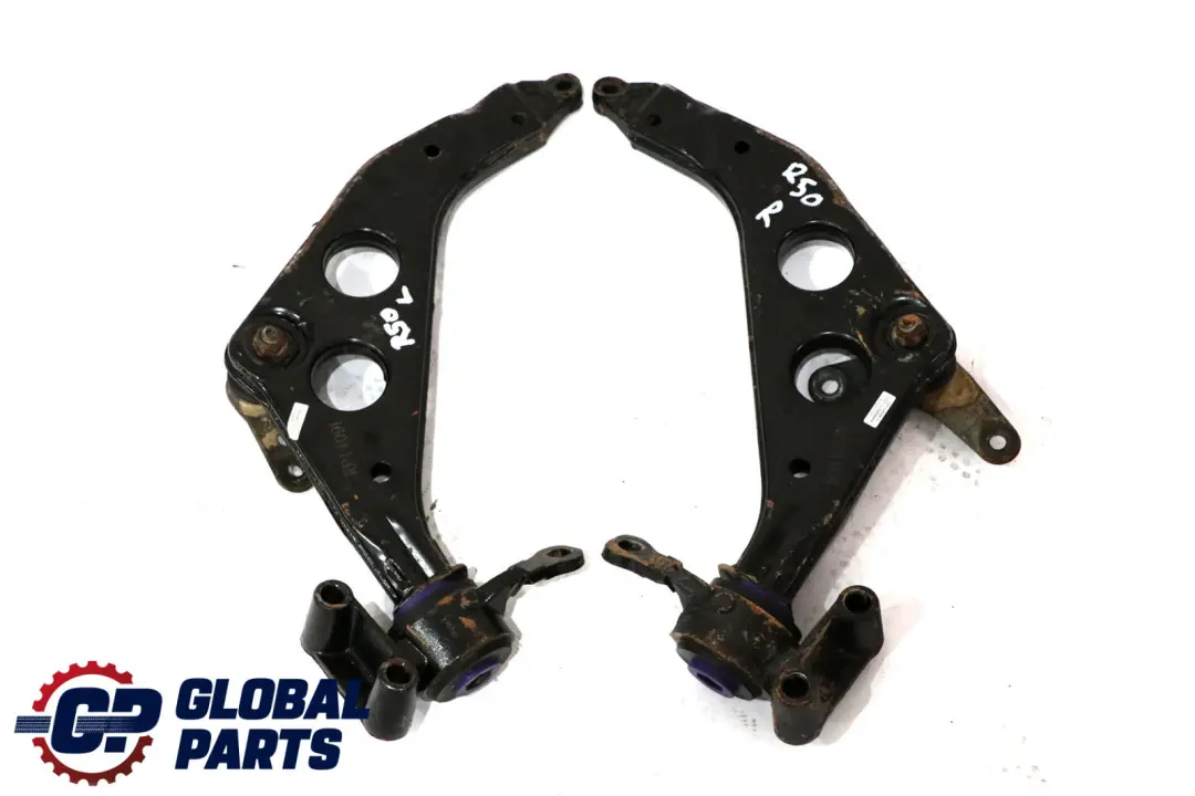 Front Suspension Left Right N/O/S Wishbone Control Arm Set to BMW Mini R50 with Part number RP1409L BMW Mini R50 Front Suspension Left Right N/O/S Wishbone Control Arm Set - SKU RP1409L - Part number RP1409L