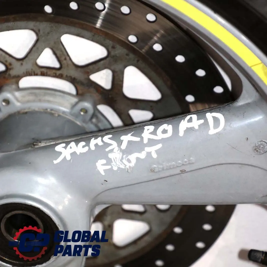 Sachs X Road 125 Front Wheel Tyre Spindle Brake Disc Hub 110/70 to with Part number Sachs X Road Front Wheel Sachs X Road 125 Front Wheel Tyre Spindle Brake Disc Hub 110/70 - SKU Sachs X Road Front Wheel - Part number Sachs X Road Front Wheel