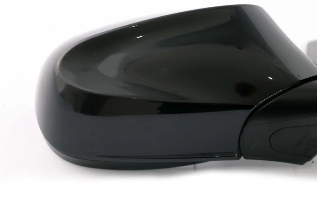 BMW 1 Series E87 LCI Right Heated Wing Mirror O/S Black Sapphire Metallic 475 - SKU rhd-7268126-BS - Part number 7268126