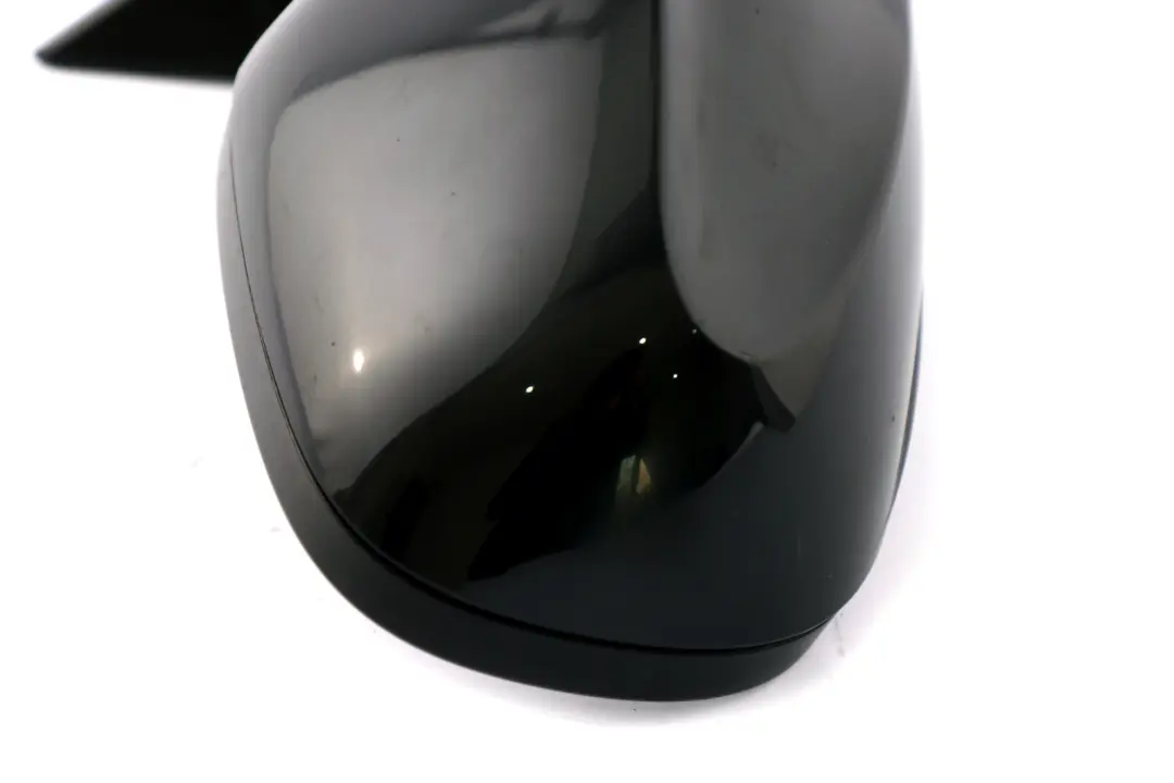 BMW 1 Series E87 LCI Right Heated Wing Mirror O/S Black Sapphire Metallic 475 - SKU rhd-7268126-BS - Part number 7268126
