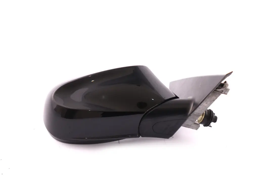 BMW 1 Series E87 LCI Right Heated Wing Mirror O/S Black Sapphire Metallic 475 - SKU rhd-7268126-BS - Part number 7268126