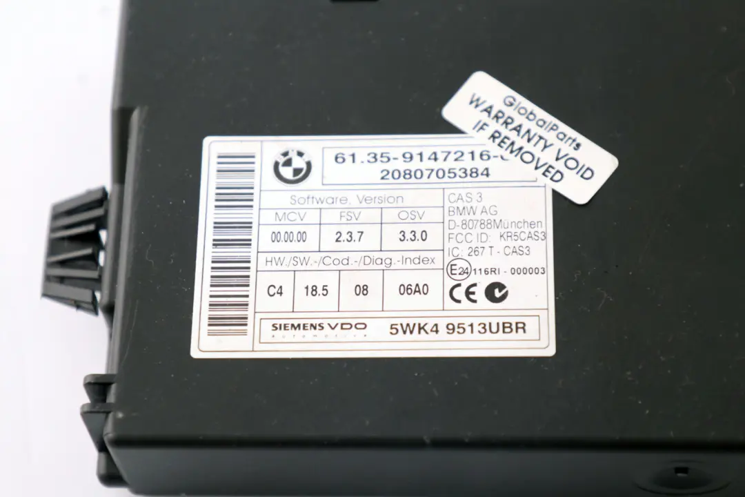 BMW 5 Series E60 E61 LCI 520d N47 ECU KIT DDE CAS3 + 2 Keys Manual - SKU 7811700-6 - Part number 7811700