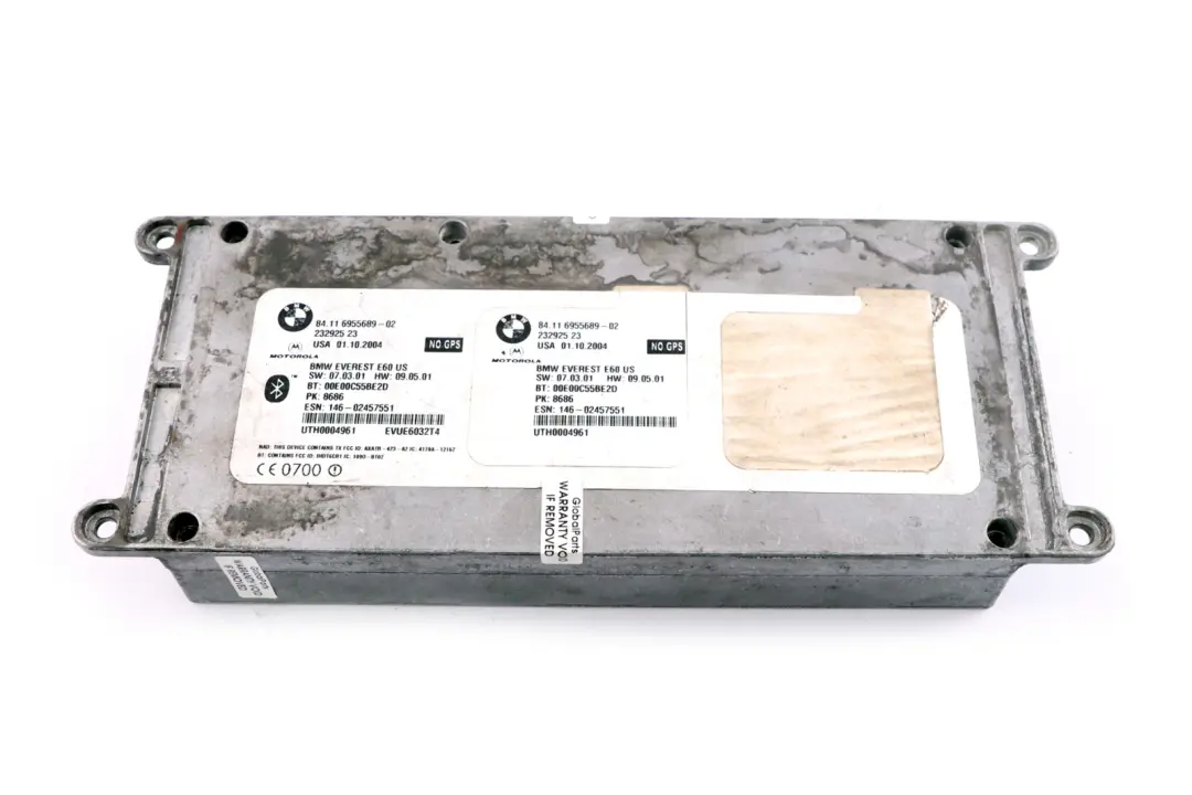 Telematics Bluetooth Control Unit Module to BMW 5 6 Series E60 M5 E63 M6 with Part number 6955689 BMW 5 6 Series E60 M5 E63 M6 Telematics Bluetooth Control Unit Module - SKU 6955689 - Part number 6955689