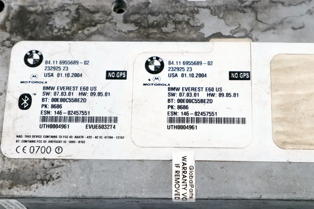 BMW 5 er E60 M5 E63 M6 Telematics Bluetooth Steuergerät 8411 - SKU 6955689 - Teilenummer 6955689