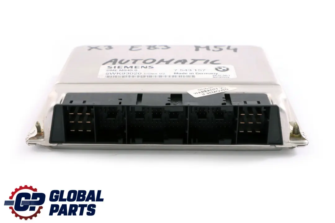 BMW E60 525i 530i E83 2.5i M54 ECU DME Engine Control Unit Automatic - SKU 7543157 - Part number 7543157