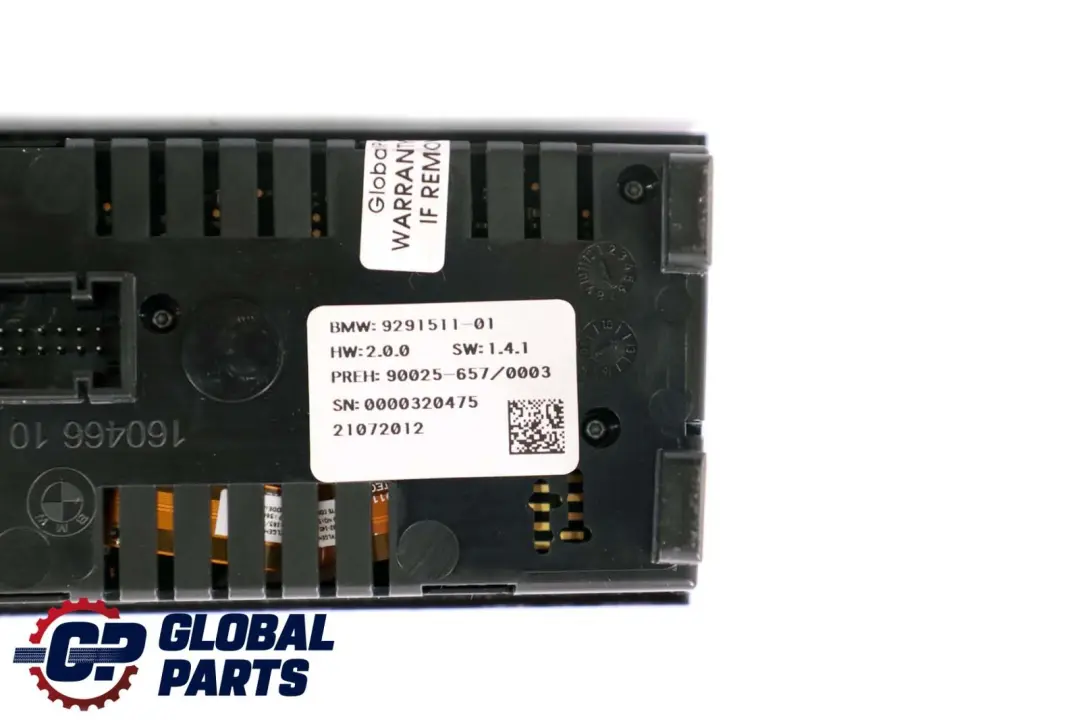 Control Unit Panel Air Conditioning A/C to BMW 5 7 Series F01 F02 F10 LCI with Part number 9262778 BMW 5 7 Series F01 F02 F10 LCI Control Unit Panel Air Conditioning A/C - SKU 9291511 - Part number 9262778