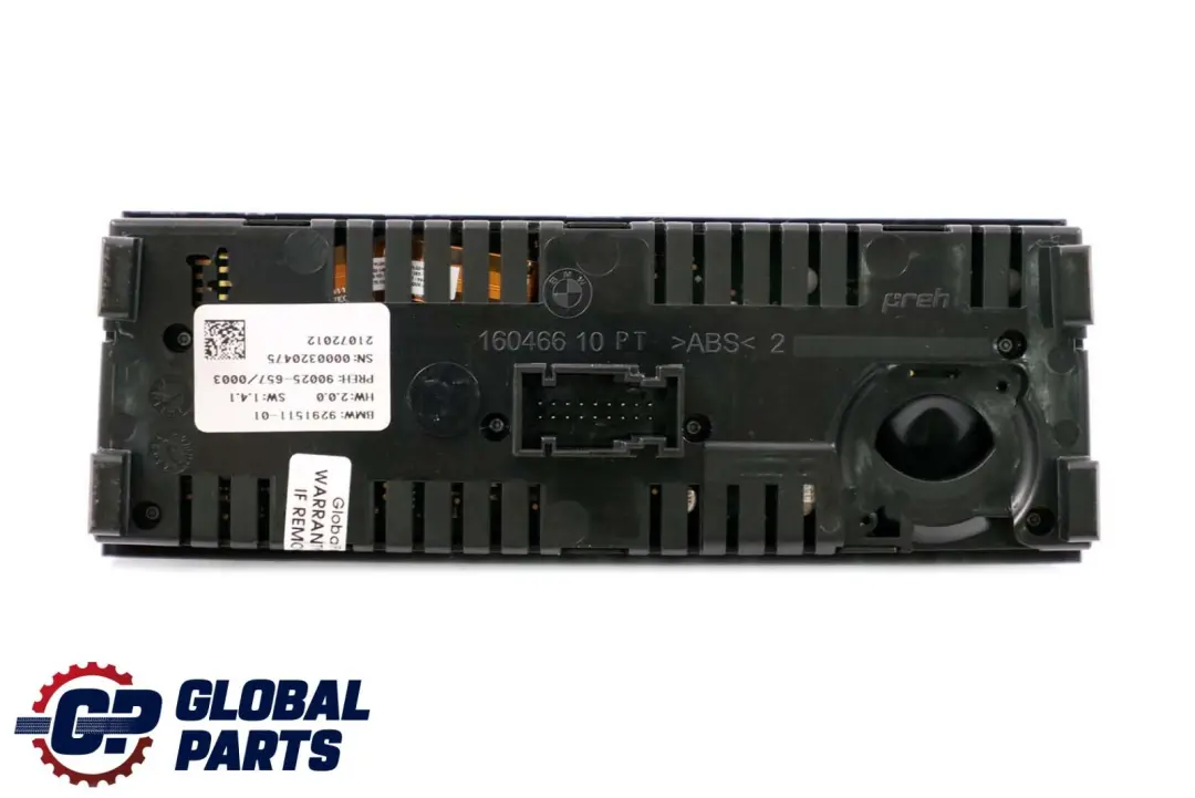 BMW 5 7 Series F01 F02 F10 LCI Control Unit Panel Air Conditioning A/C - SKU 9291511 - Part number 9262778