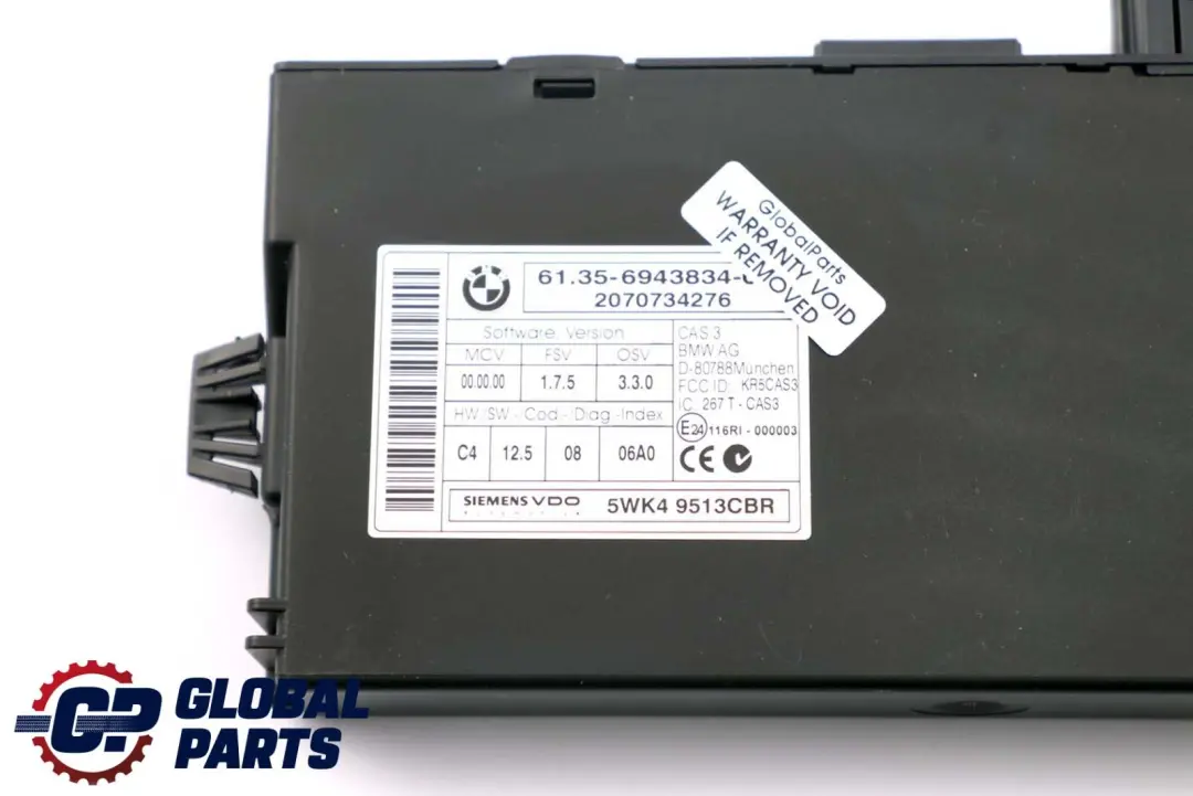 BMW E60 E87 E90 LCI 120d 320d 520d N47 Engine ECU Kit DDE CAS3 + Key - SKU 7812500-1 - Part number 7812500