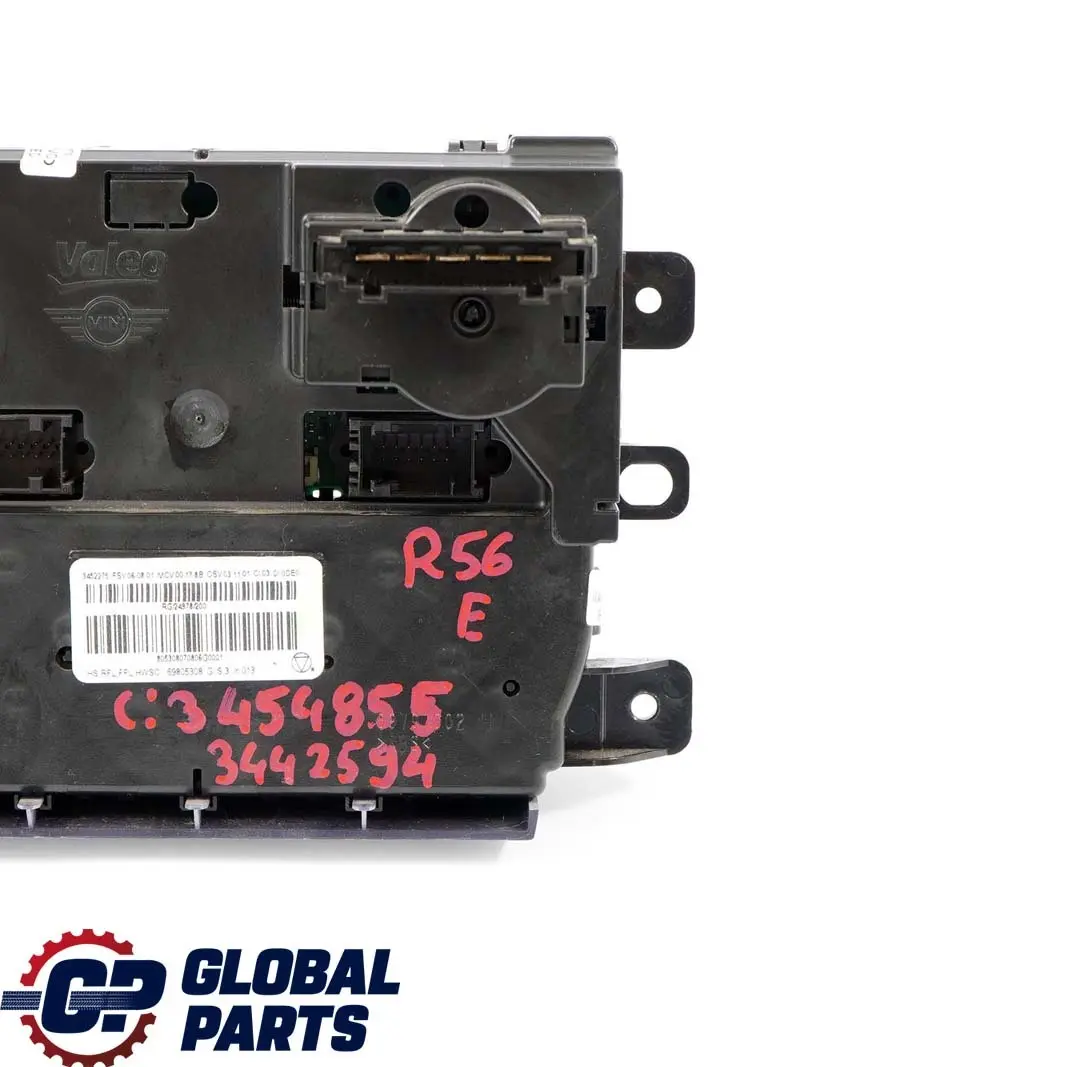 Klimaanlage Klima Bedienteil Schalter für BMW Mini Cooper One R56 mit Teilenummer 3442594 BMW Mini Cooper One R56 Klimaanlage Klima Bedienteil Schalter - SKU 3454855 - Teilenummer 3442594