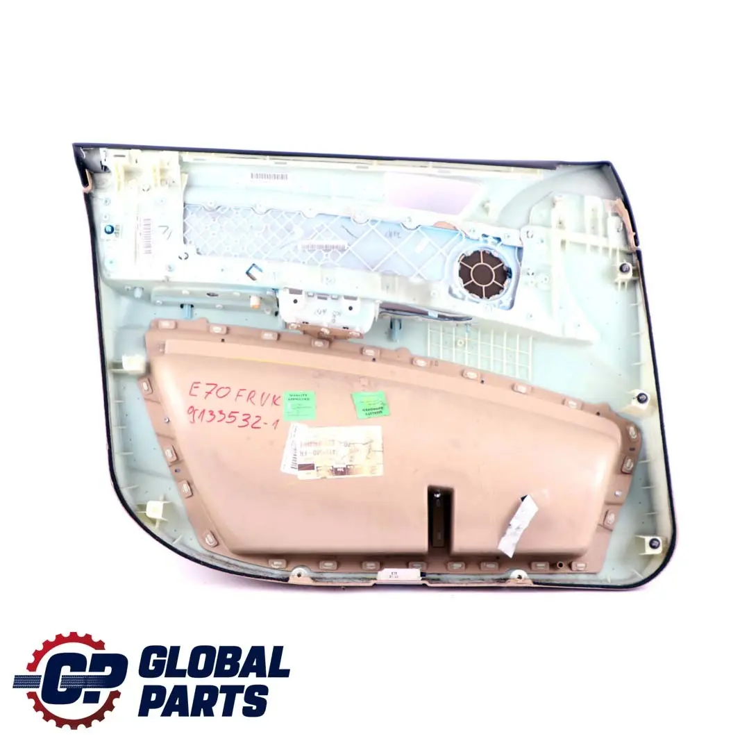 Vorne Rechts Tür Karte Futter Stoff Leder Nevada Beige für BMW X5 E70 1 mit Teilenummer 7244368 BMW X5 E70 1 Vorne Rechts Tür Karte Futter Stoff Leder Nevada Beige - SKU 7244368-1 - Teilenummer 7244368