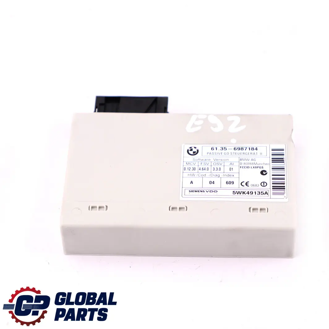 Access Passive Go Control Unit Module 6987184 to BMW E81 E87 E90 E92 Comfort with Part number 9134708 BMW E81 E87 E90 E92 Comfort Access Passive Go Control Unit Module 6987184 - SKU 9134708 - Part number 9134708