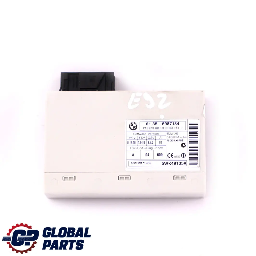 BMW 1 3 E81 E87 E90 E92 Comfort Access Passive Go Control Unit Module 6987184 - SKU 9134708 - Part number 9134708