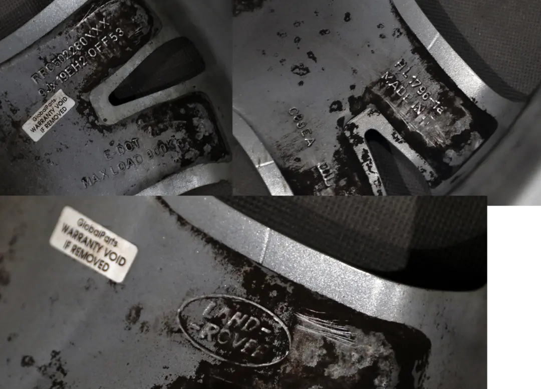 Complete Set 4x Wheel Alloy Rim 19" 9J ET:53 to Land Rover Discovery Silver with Part number RRC502280 Land Rover Discovery Silver Complete Set 4x Wheel Alloy Rim 19" 9J ET:53 - SKU Set Land Rover 19 - Part number RRC502280