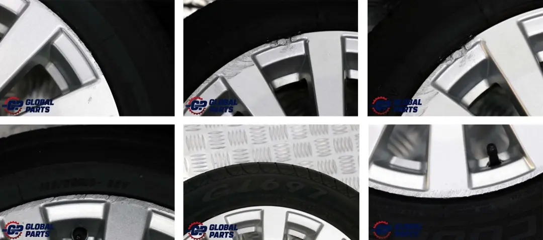 Complete 4x Wheel Alloy Rim " 6J ET:45 with Tyres 185/55 to MG Rover Mini R50 R56 with Part number 15 MG Rover Mini R50 R56 Complete 4x Wheel Alloy Rim " 6J ET:45 with Tyres 185/55 - SKU SET MG ROVER 15 - Part number 15