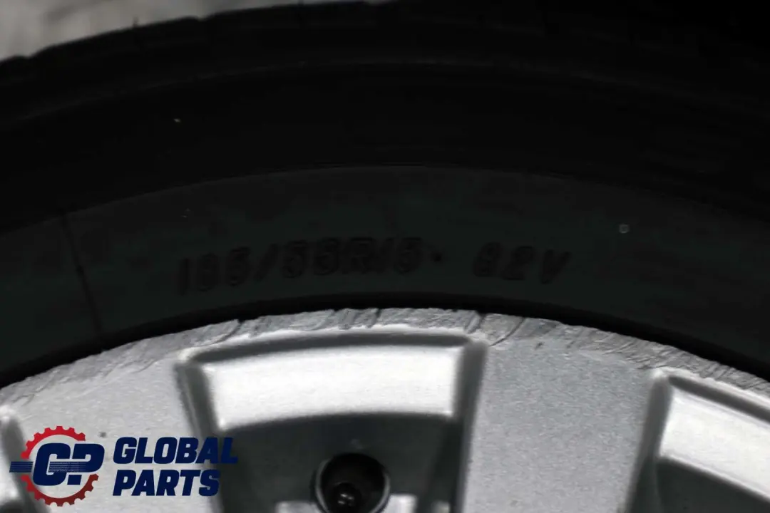 Complete 4x Wheel Alloy Rim " 6J ET:45 with Tyres 185/55 to MG Rover Mini R50 R56 with Part number 15 MG Rover Mini R50 R56 Complete 4x Wheel Alloy Rim " 6J ET:45 with Tyres 185/55 - SKU SET MG ROVER 15 - Part number 15