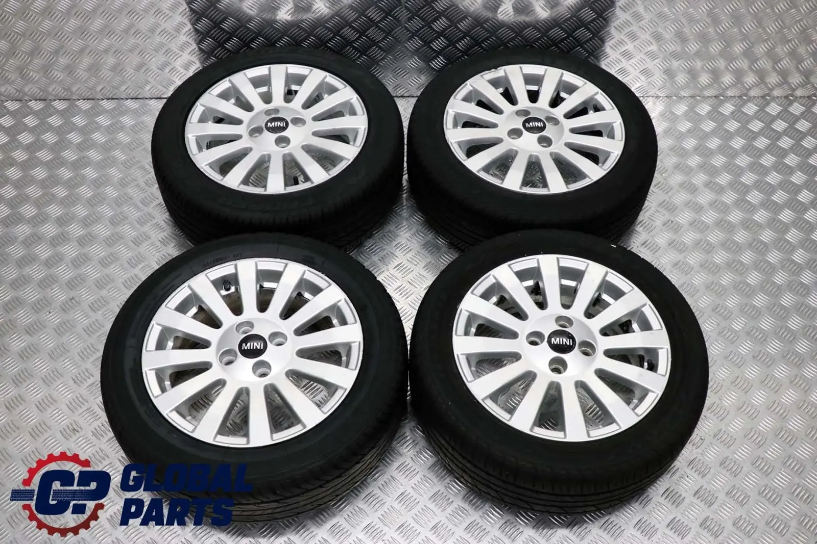 MG Rover Mini R50 R56 Complete 4x Wheel Alloy Rim 15" 6J ET:45 with Tyres 185/55