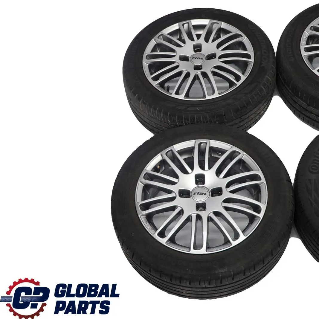 Juego Completo 4x Llantas con Neumaticos 16" 6,5J ET:40 RIAL para Mini R50 R55 R56 con número de pieza Mini R50 R55 R56 Juego Completo 4x Llantas con Neumaticos 16" 6,5J ET:40 RIAL - SKU SET R56 16 - Número de pieza