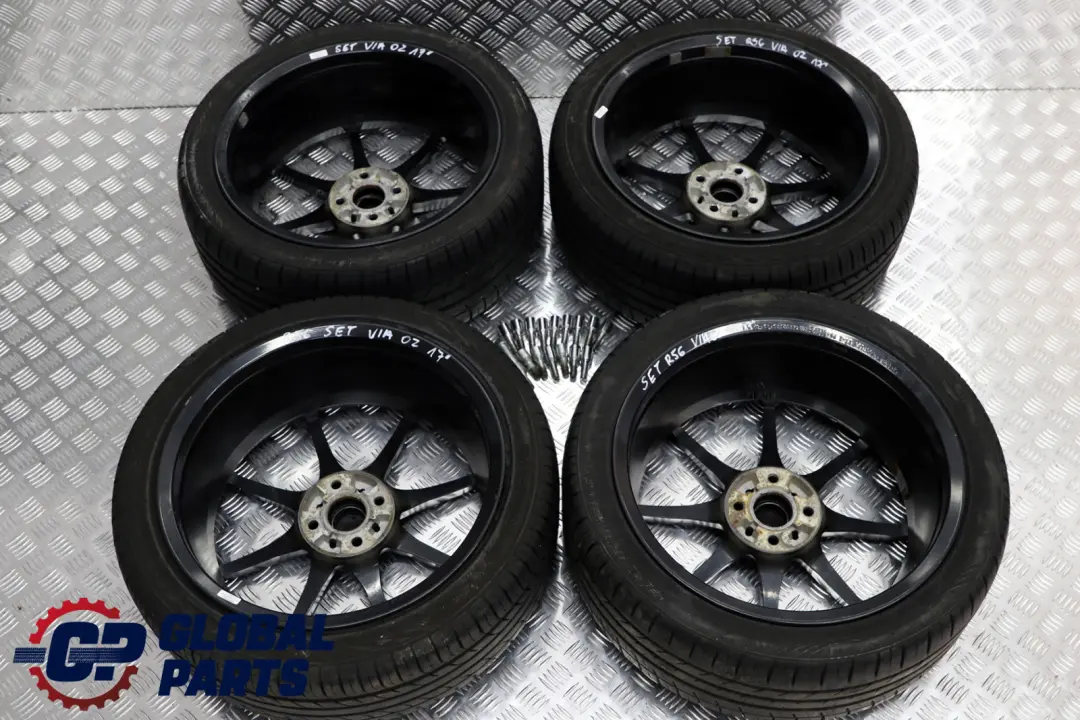 Complete Set 4x Wheel with Tyres 17" 7J OZ Racing VIA to BMW MINI Cooper R50 R56 with Part number BMW MINI Cooper R50 R56 Complete Set 4x Wheel with Tyres 17" 7J OZ Racing VIA - SKU SET R56 17 7J OZ Racing VIA - Part number